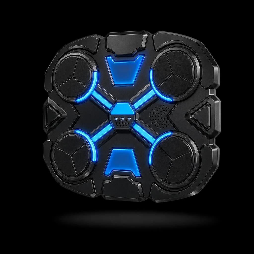 FightPad Pro sobre fondo negro con luces LED encendidas