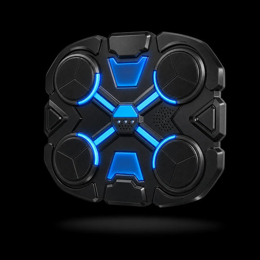 FightPad Pro sobre fondo negro con luces LED encendidas